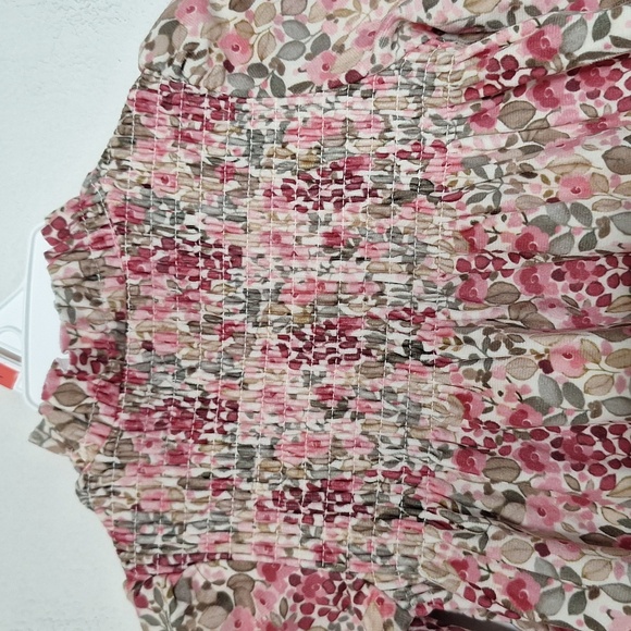 Mayoral Long Sleeve Smocked Floral Dress - Picture 7 of 14